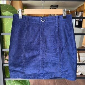 Free People Velvet Indigo Mini skirt
